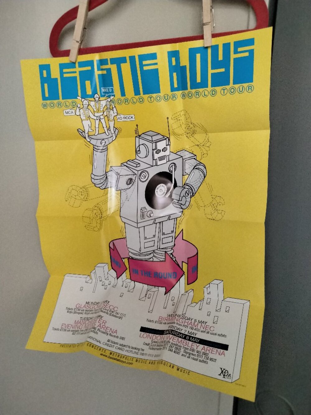 1998 Beastie Boys In The Round UK Folded Poster